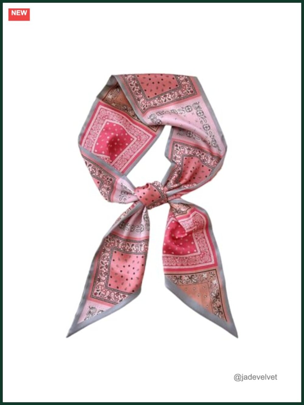 Long Satin-Like Head Scarf Women Hair Scarf Neck Scarf Handbag Scarf Belt